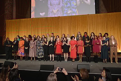 Honorees onstage during IWMF 35th Anniversary