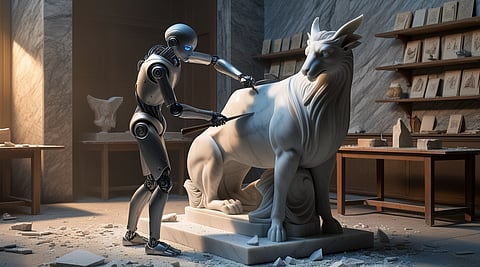 When Robots Meet Marble for Resident Magazine by Mark Derho