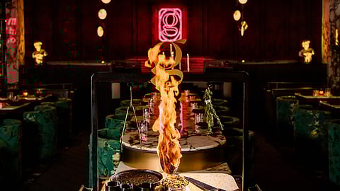 Flaming Australian Wagyu Tomahawk