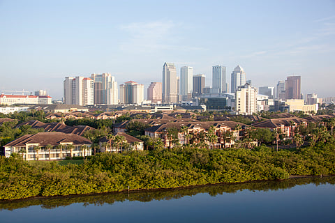Residential Harbour Island and Downtown Tampa