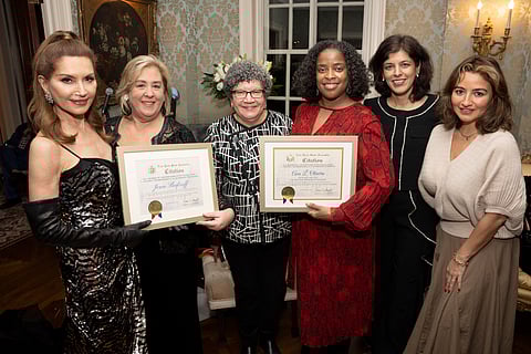 Honorees at the NYWF Holiday Cocktail Party