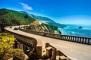 Bixby Creek Bridge Traveling South to Los Angeles