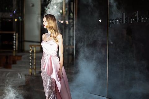 Model on the Runway for Pamella Roland