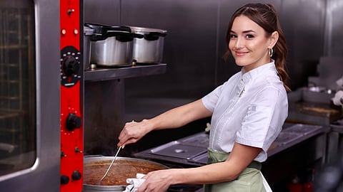 Chef Mika Leon in the Kitchen