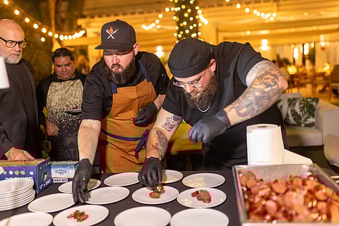 Chef Tom Jackson and Jeff Bud Plating
