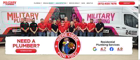 Top Military Plumbing in Texas – Fast, Affordable, and Trusted