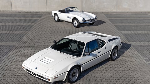 1958 BMW 507 Series II Roadster and 1981 BMW M1