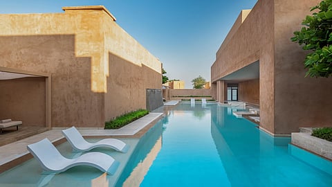 Zulal Wellness Resort by Chiva-Som Serenity Spa Outside Pool