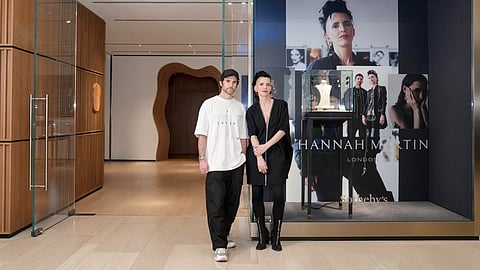 Hannah Martin and Guy Berryman at Sotheby's Mansion.