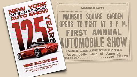 The First and Latest New York Auto Show Announcement from 1900
