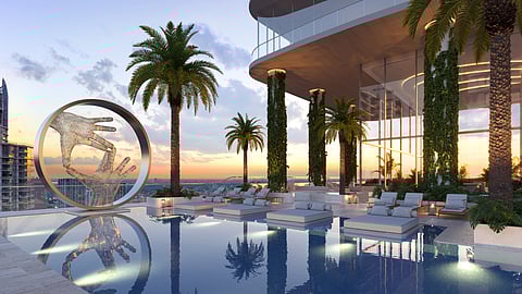 Pool with Ring at JEM Private Residences Miami