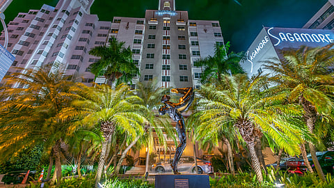 The National Hotel Miami Beach Entrance