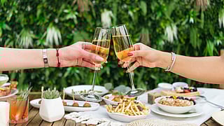 Champagne Cheers at Joia Beach