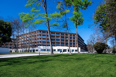 Exterior view of Buff Medical Resort on Lake Constance