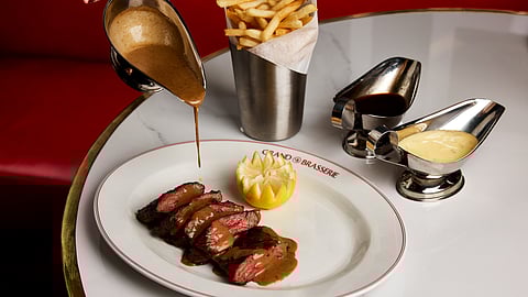 Steak Frites at Grand Brasserie