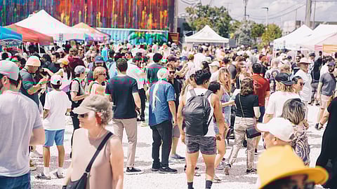 Crowd Enjoying the “Asian Street Food Festival: Flavors of the Tropics”