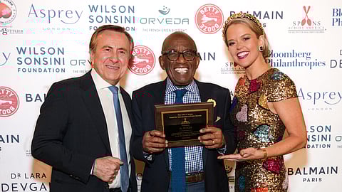 Chef Daniel Boulud, Al Roker, and Katherine Boulud