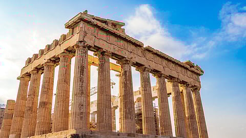 Acropolis of Athens Ruins Parthenon Greeces Capital Athens in Greece