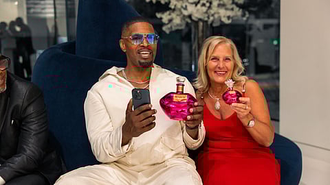 Jamie Foxx and Sue Hrib