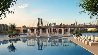One Williamsburg Wharf Pool with a View