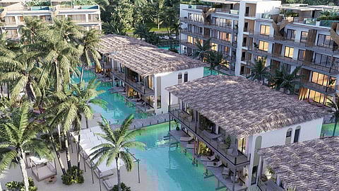 Aerial View of The Don Dom's La Isla