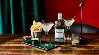 “Martinis on You, Fries on Us” initiative by Tanqueray