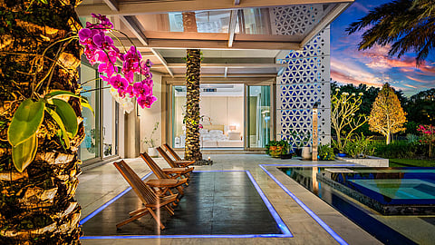 An Evening Glow at 8119 Man O War Road