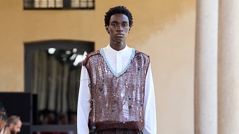 Model Walking for QASIMI's Spring/Summer 2026 Collection