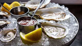 Bourbon Steak's Fresh Oysters