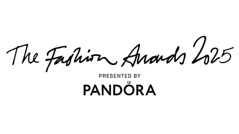 The Fashion Awards 2025 logo presented by Pandora