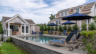 Poolside Retreat at 2 Hedgebury Lane Showcasing Classic Nantucket Style