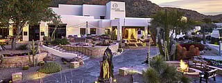 The front entrance of JW Marriott Scottsdale Camelback Inn Resort & Spa