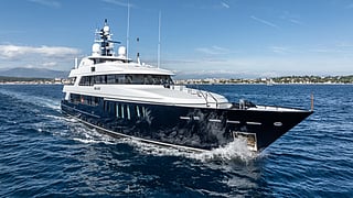 BRAVADO yacht with sleek profile at Monaco Yacht Show 2025