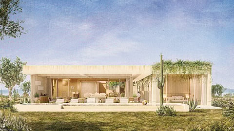 Exterior view of Villa 8 at Park Hyatt Los Cabos Residences