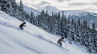 Skiers at Whistler Blackcomb