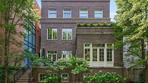 Exterior rear view of 1853 North Burling Street estate