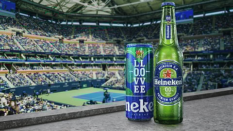 Heineken 0.0 L0VE.L0VE Cans Debut at the US Open