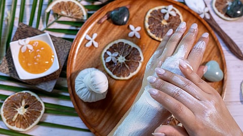 Luxury hand spa treatment with natural botanicals at SE Spa