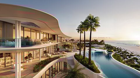 Luxury mansion at Faya Al Saadiyat with oceanfront views