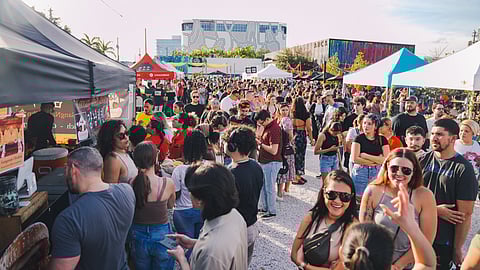 Large crowd at Smorgasburg Miami’s opening weekend in Wynwood