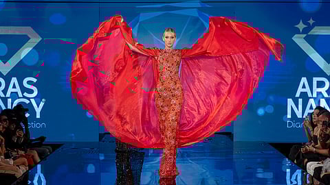 Aras Nancy runway moment at Art Hearts Fashion NYFW