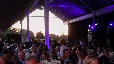 Guests gathered under the Parrish Art Museum’s pavilion at PCF’s Gala