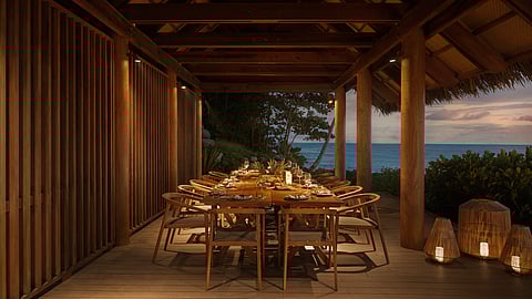 Dinner at Six Senses La Sagesse