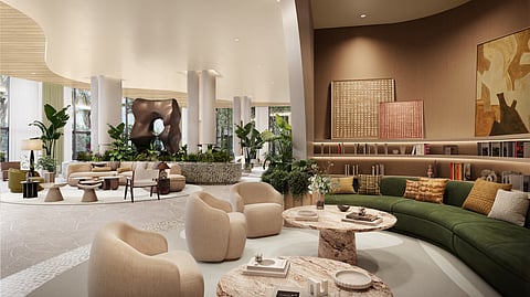 Lobby of Midtown Park Residences by Proper