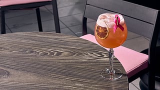 Rosa Sky Rooftop pink  edition cocktail