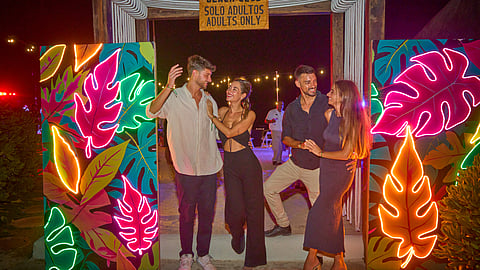 Guests enjoying the beach club at Fiesta Americana Condesa Cancún