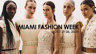Group of models for Miami Fashion Week 2025 campaign
