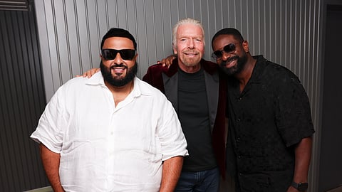 DJ Khaled, Richard Branson, and DJ Irie