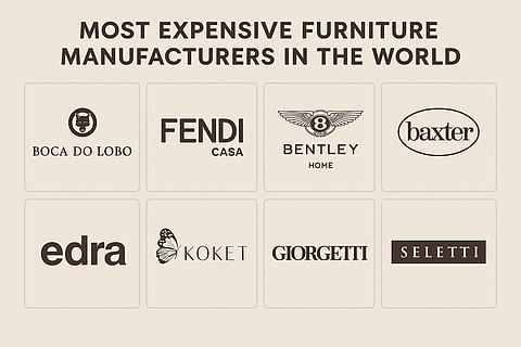 Top 5 Most Expensive Furniture Manufacturers in the World