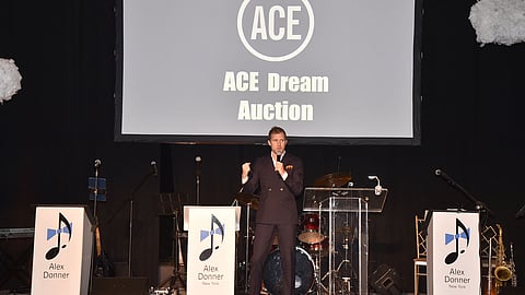 Gabriel Butu during the ACE Dream Auction at the 2025 Gala